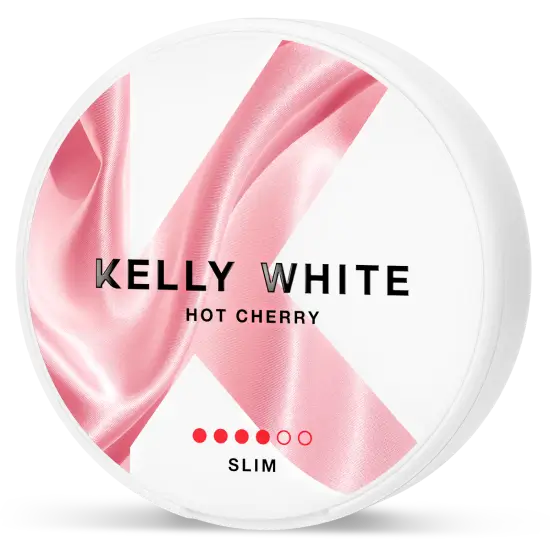 Kelly White Hot Cherry Slim Strong nicotine pouches