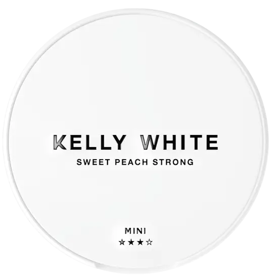 Kelly White Sweet Peach Mini nicotine pouches