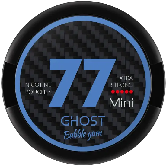 77 Ghost Mini Bubble Gum Extra Strong sachets de nicotine