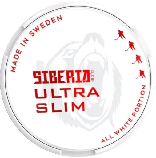 Siberia Ultra Slim All White Portion nicotine pouches