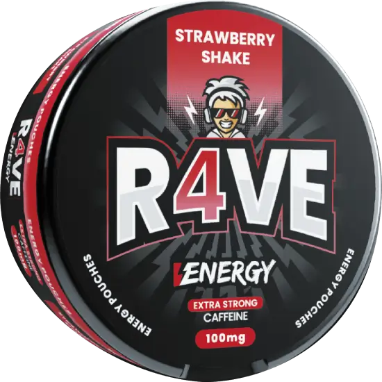 RAVE Energy Strawberry Shake 100mg nicotine pouches
