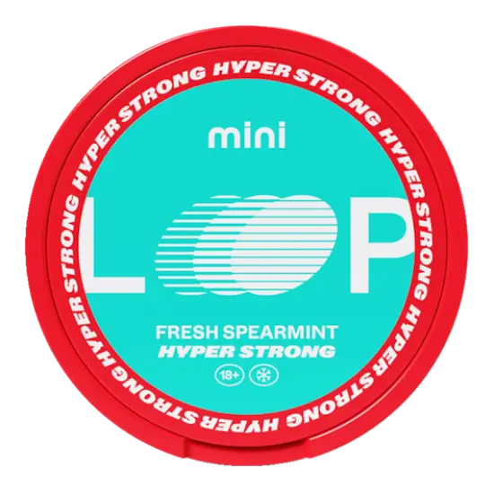 Loop Fresh Spearmint Mini Hyper nicotine pouches