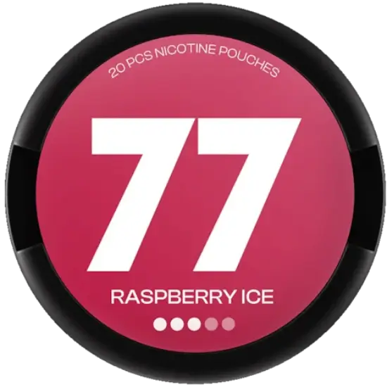 77 Raspberry Ice 10.4mg nicotine pouches