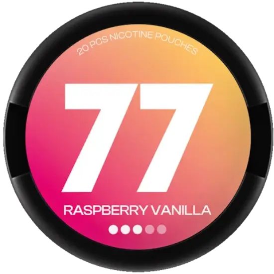 77 Raspberry Vanilla 10.4mg nicotine pouches
